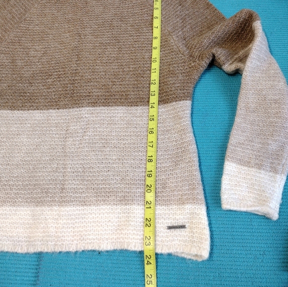 Abercrombie & Fitch Pullover Sweater Tan Cream Size S - Picture 7 of 9